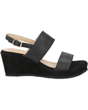Cinzia Soft Sandals Leather - Black