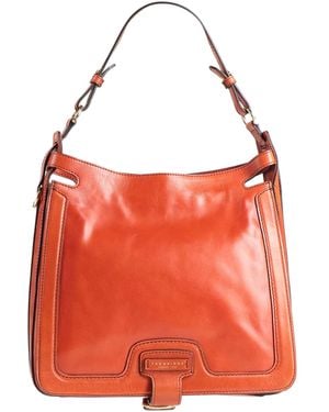 The Bridge Rust Handbag Leather - Red