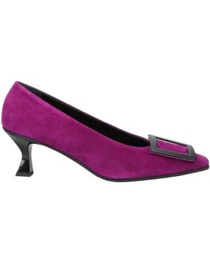 Bruglia Pumps Leather - Purple