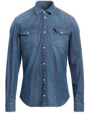 Dondup Denim Shirt Cotton, Elastane - Blue