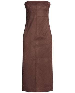 Ottod'Ame Midi Dress Polyester, Elastane - Brown