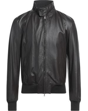 Stewart Jacket Leather - Gray