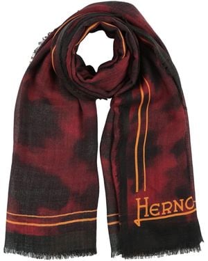 Herno Scarf Wool, Silk - Red
