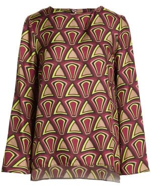 Maliparmi Plum Top Silk - Brown