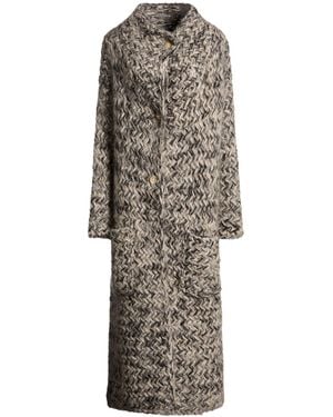 Gentry Portofino Coat Mohair Wool, Polyester, Virgin Wool - Gray