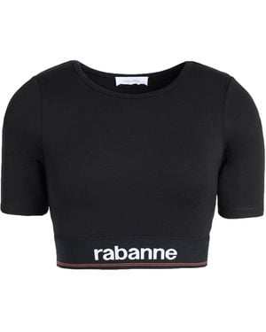 Rabanne T-Shirt Viscose, Polyamide, Elastane - Black
