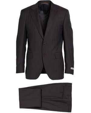 Canali Dark Suit Wool - Black