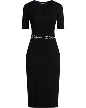 KARL LAGERFELD Midi Dress - Black