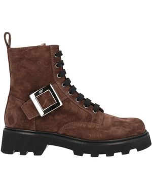 Roger Vivier Chocolate Ankle Boots Leather - Brown