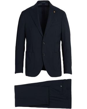 Sartoria Latorre Midnight Suit Virgin Wool - Blue