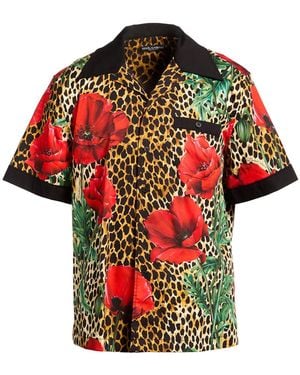Dolce & Gabbana Shirt Cotton, Elastane - Red