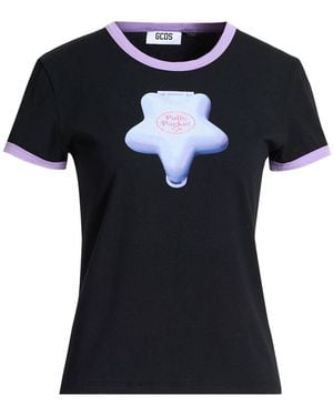 Gcds T-Shirt Cotton, Elastane - Black