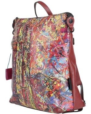 Gabs Brick Backpack Calfskin - Red