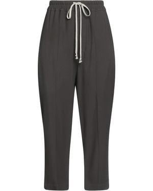Rick Owens Charcoal Pants Viscose, Acetate - Gray