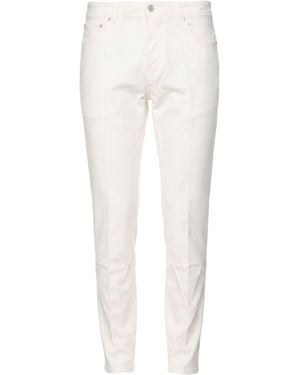 Barba Napoli Trousers Cotton, Elastane - White