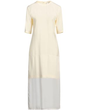 Sportmax Ivory Midi Dress Viscose, Polyester - White