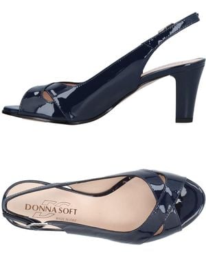 Donna Soft Sandals Soft Leather - Blue
