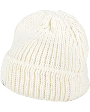 Peuterey Cream Hat Acrylic, Wool - White