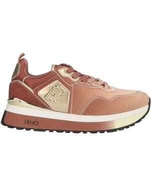 Liu Jo Copper Trainers Textile Fibres, Synthetic Material - Pink