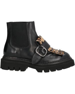 JP/DAVID Botines De Caña Alta - Negro