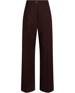 Patou Pants Virgin Wool, Elastane - Brown