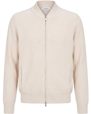 Gran Sasso Cardigan Virgin Wool, Cashmere, Viscose - White