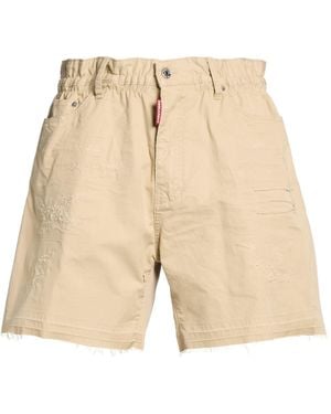 DSquared² Shorts & Bermuda Shorts Cotton - Natural