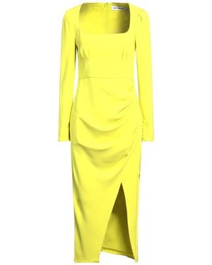 Self-Portrait Midi Dress - Yellow