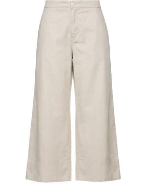 European Culture Trousers Lyocell, Linen, Cotton - White