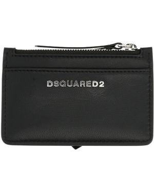 DSquared² Document Holder Leather - Black