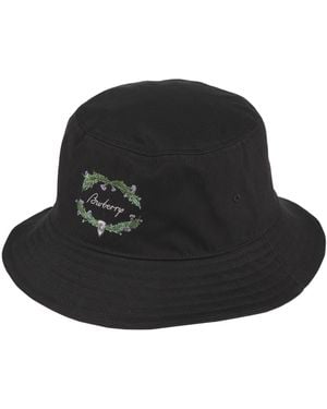 Burberry Hat Polyester, Cotton - Black