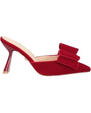 Twenty Four Haitch Mules & Clogs - Red
