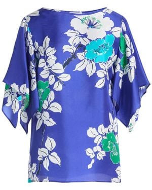 P.A.R.O.S.H. Top Silk - Blue