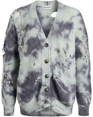 DES_PHEMMES Cardigan Wool, Polyamide - Gray