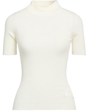 Manila Grace Rollkragenpullover - Weiß