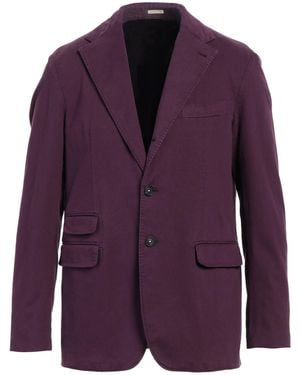 Massimo Alba Cashmere-Blend Gabardine Blazer - Purple