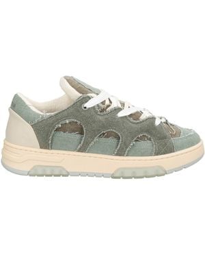 Santha Military Trainers Textile Fibres - Green