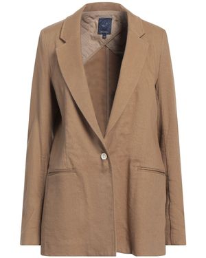 Jacob Cohen Camel Blazer Cotton, Linen, Elastane - Brown