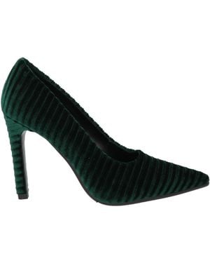 Luciano Barachini Dark Court Shoes Textile Fibres - Black