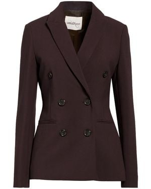 Ottod'Ame Dark Blazer Polyester, Viscose, Elastane - Brown
