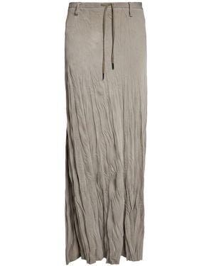 Masnada Taupe Maxi Skirt Polyester, Elastane - Gray