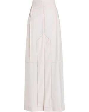 Victoria Beckham Maxi Skirt - White