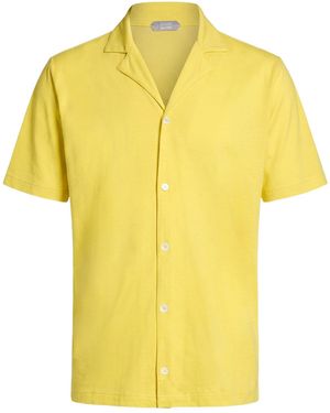 Zanone Shirt Cotton - Yellow