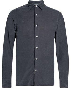 Canali Charcoal Shirt Cotton - Blue