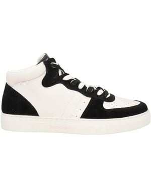 Emporio Armani Trainers Leather, Textile Fibres - White