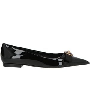 Versace Ballet Flats Calfskin - Black