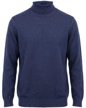Barba Napoli Rollkragenpullover - Blau