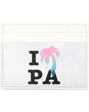 Palm Angels Cardholder - White