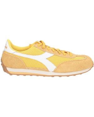 Diadora Trainers Textile Fibres, Leather - Yellow