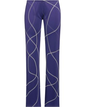 Kerne.Milk Trousers Polyester, Elastane - Blue